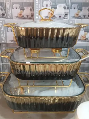 Luxury Gold 3-Tier Food Warmer – Keep Your Food Hot Serve in Style!