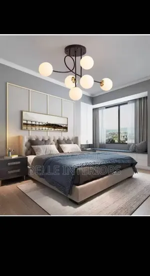 Modern Luxury Magic Beans Glass Chandelier Nordic Led Gold and Black
