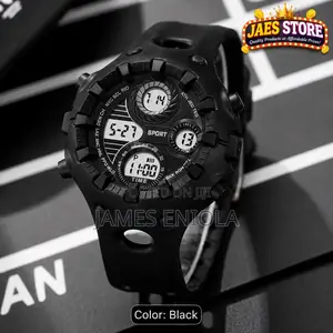 Black Sport Digital Wristwatch