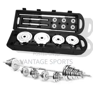 50kg Chrome Dumbbell Set – Free Delivery in Lagos