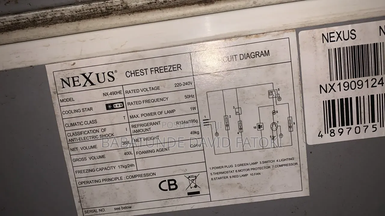 Very Big Nexus Deep Freezer 400L