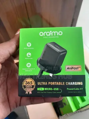 Oraimo 6W Charger + Micro-USB Cable - Powercube 61 (Ocw-1061u+M53)
