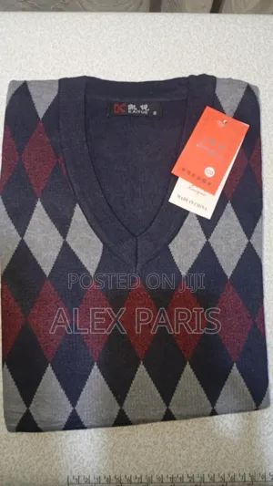 Kaiyue Unisex Argyle v-Neck Sweater Vest