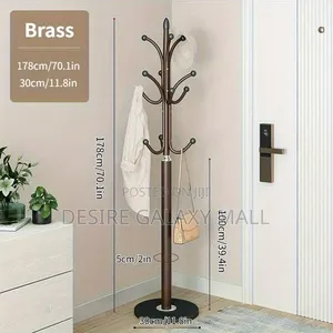 XVIP PREMIUM QUALITY Freestanding Brown Metal Coat and Hat Rack