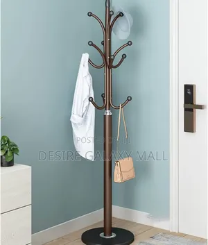 XVIP HIGH QUALITY Freestanding Brown Metal Coat and Hat Rack