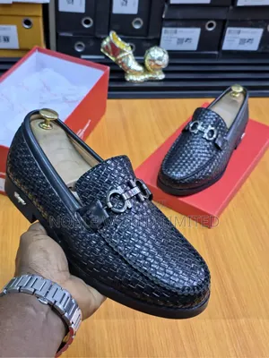 Men's Black/Brown Leather Shoes OSO 7s