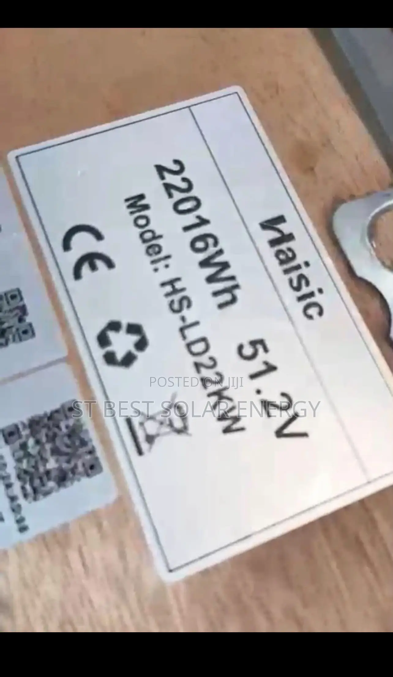 22kwh Haisic Lithium Ion Battery