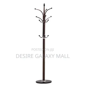 Premium Luxury Freestanding Brown Metal Coat and Hat Rack