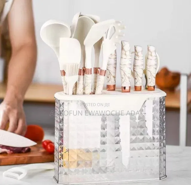 16-Piece Marble Kitchen Tools