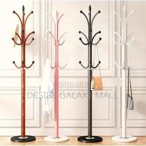 XVIP PREMIUM LUXURY Freestanding Brown Metal Coat and Hat Rack