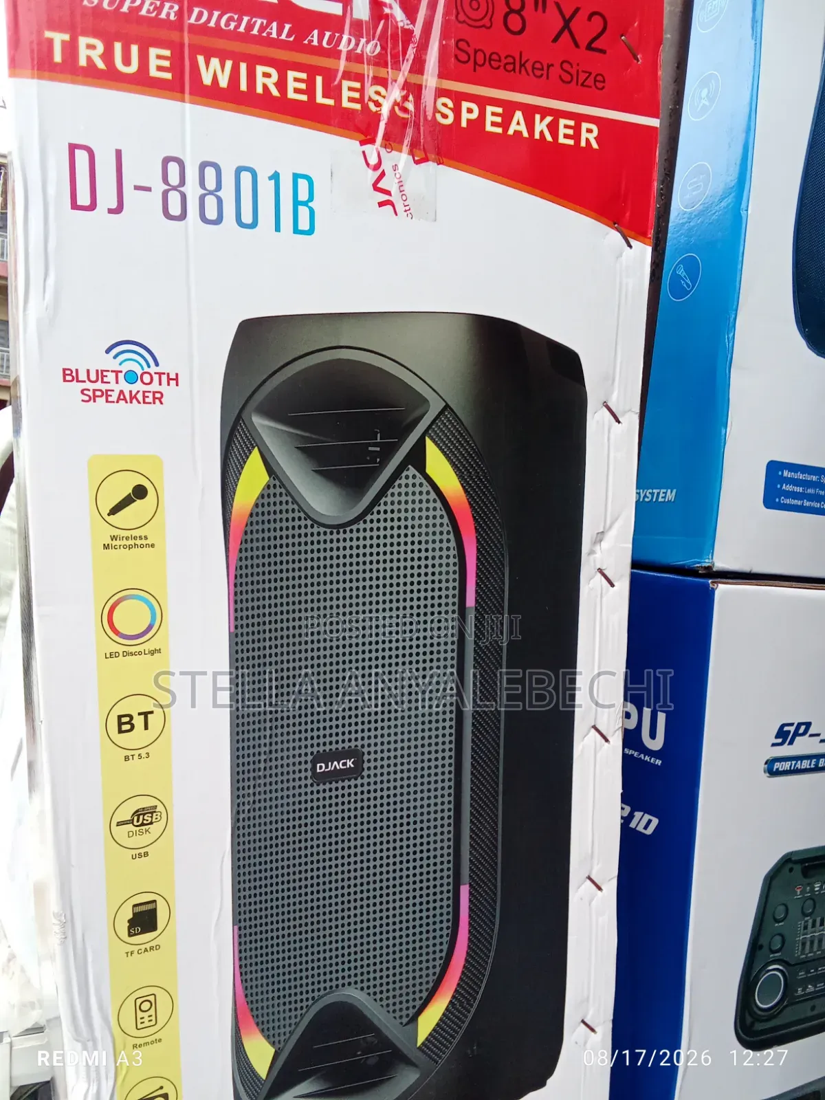 DJack Bluetooth Rechargeable Public Address System+ Microphone (60w)