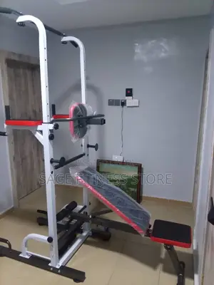 Multifunctional Power Tower With Adjustable Bench/ Weight Bench