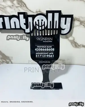 Account Number Acrylic Stand
