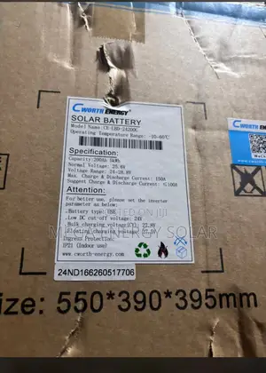 Cworth Solar Lithium Battery 5kwh 25.6v