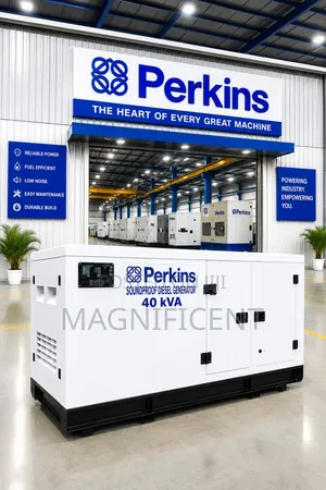 Original 40 Kva Perkins Soundproof Diesel Generator