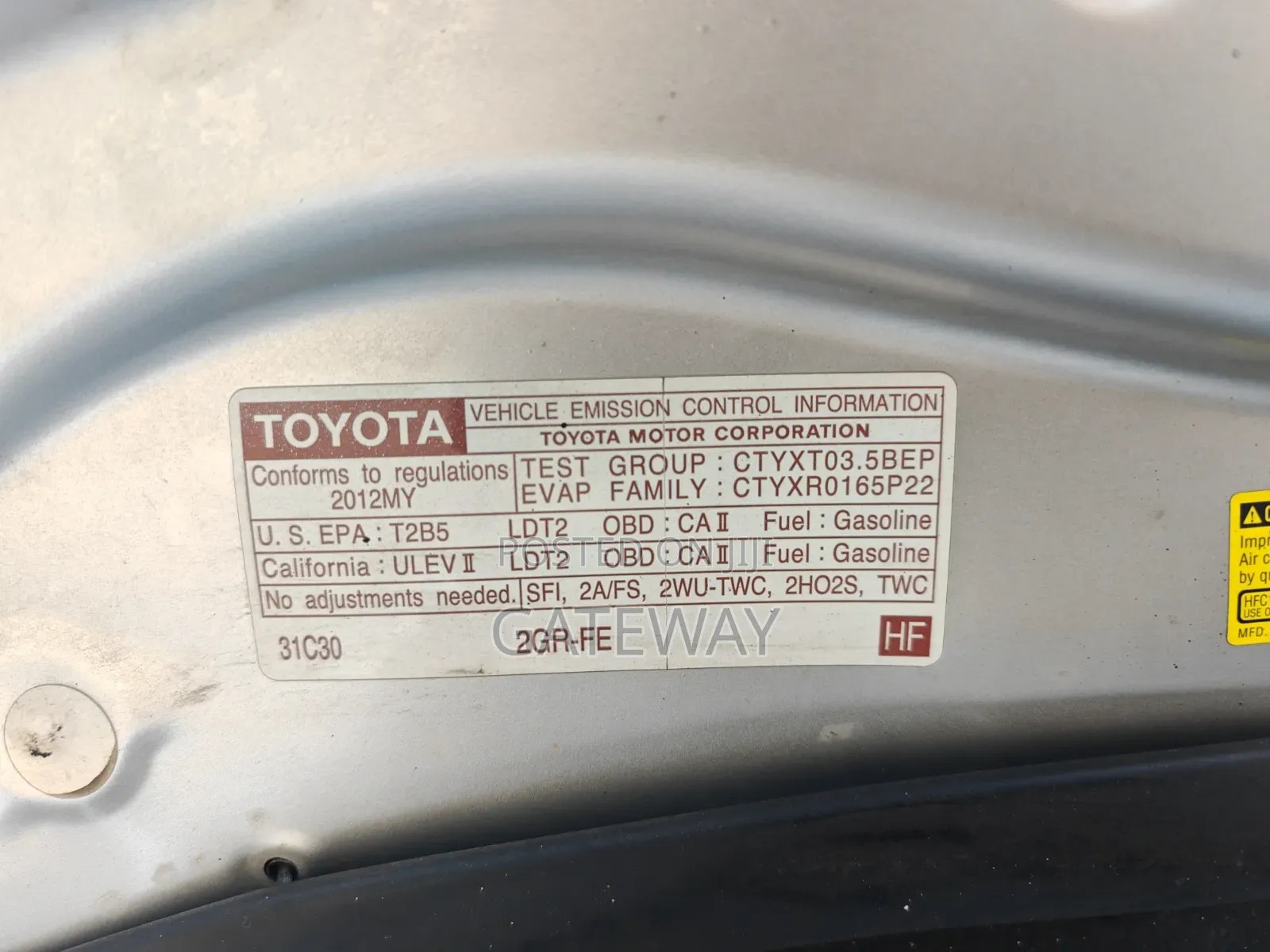 Toyota Highlander 2012 Silver