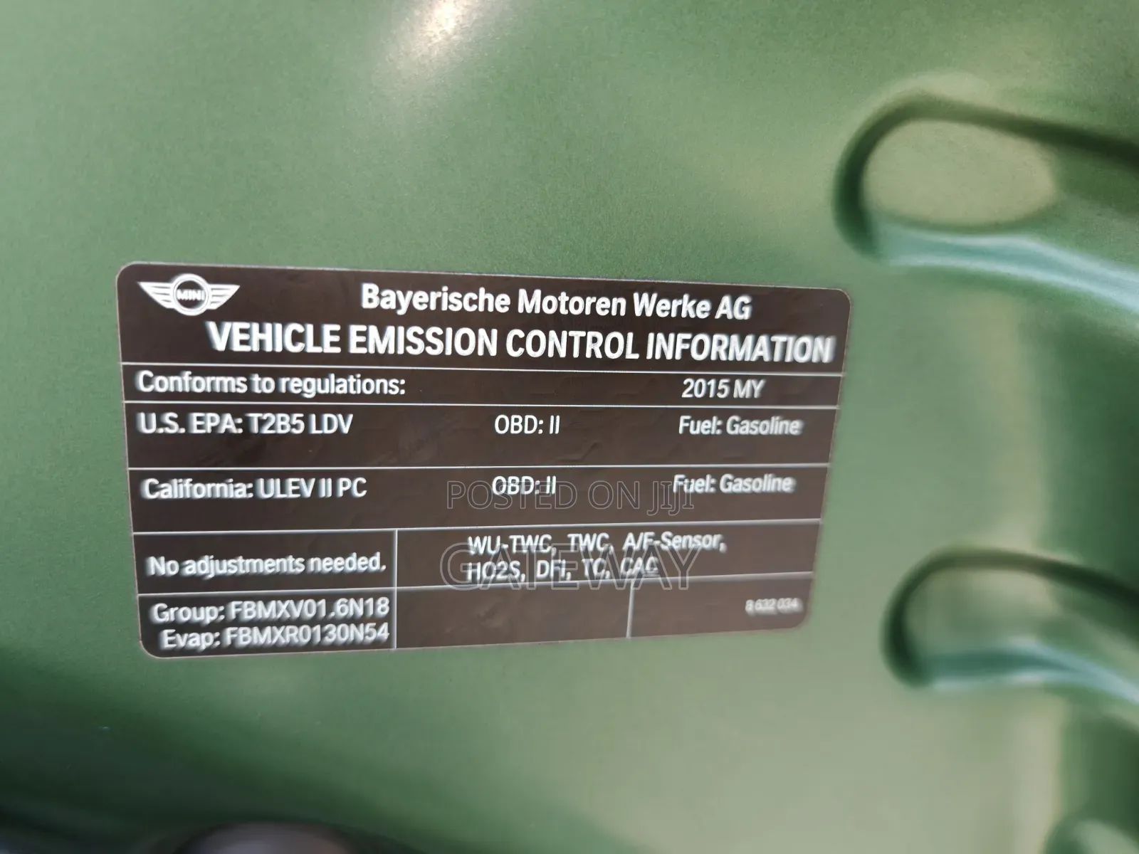 Mini Cooper 2015 Green
