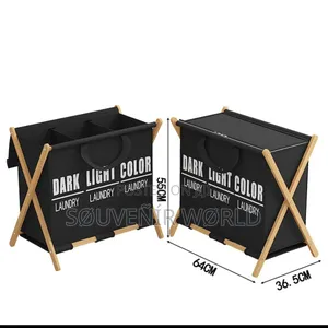 3pertition Laundry Basket Restocked
