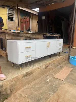 TV Stand and Bed Frame With Wardrobe