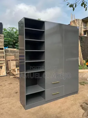 TV Stand and Bed Frame With Wardrobe
