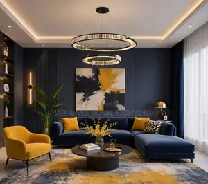 Luxury Crystal Ring Chandelier–For Living Room,Dining, Hotel Reception
