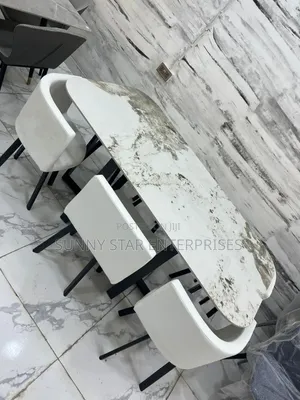 High Quality Marble Top Set of Dinning by 6