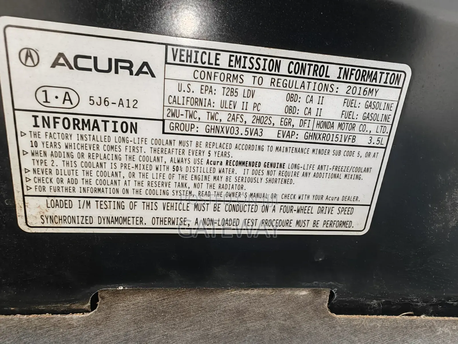 Acura MDX 2016 Black