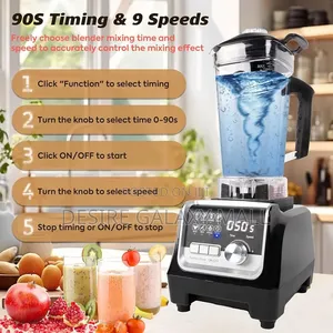 Gmat 2L Double Cup High Performance Commercial Blender-3000w
