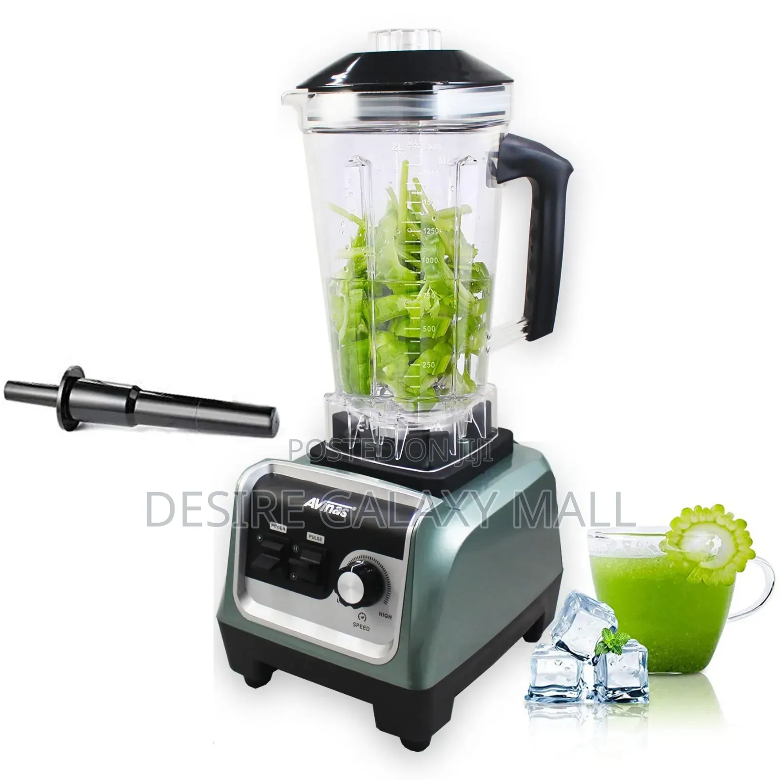 Gmat 2L Double Cup High Performance Commercial Blender-3000w
