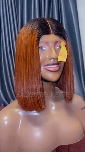 Short Bob Bone Straight Available in Colour's