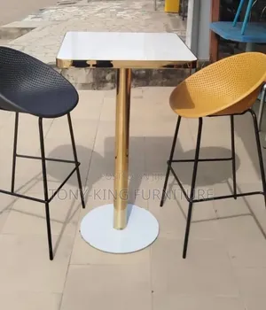 Modern Curved-Shell Molded Plastic Bar Stools a Minimalist Wire