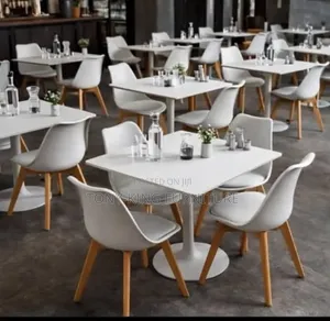 Modern Restaurant Round Wooden Top Dining One Pool Table Set
