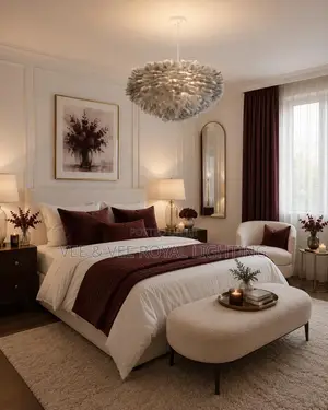 Luxury Nordic Feather Chandelier –Modern Light for Bedroom, Hotels