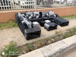 Quality U Shape With Center Table and Ottoman