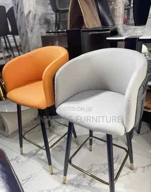 Modern Upholstered Counter-Height Bar Stools.