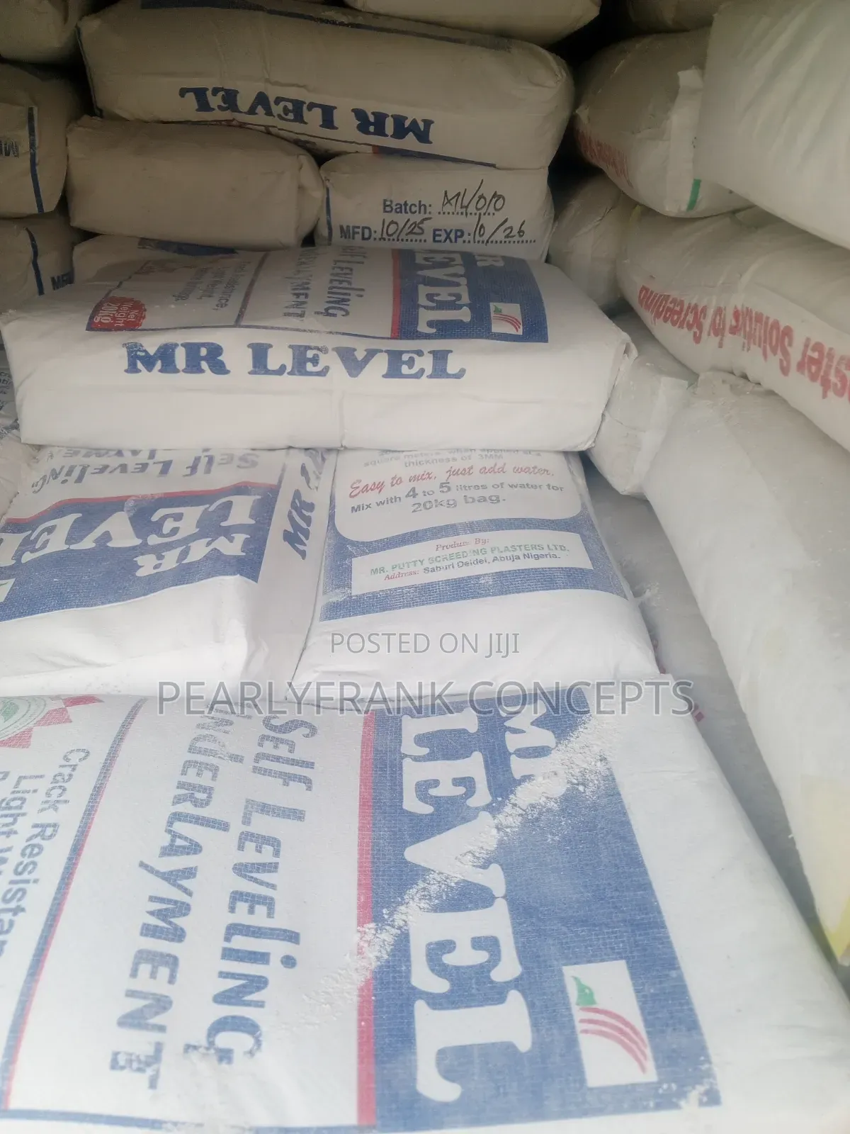 Mr Level Cement.