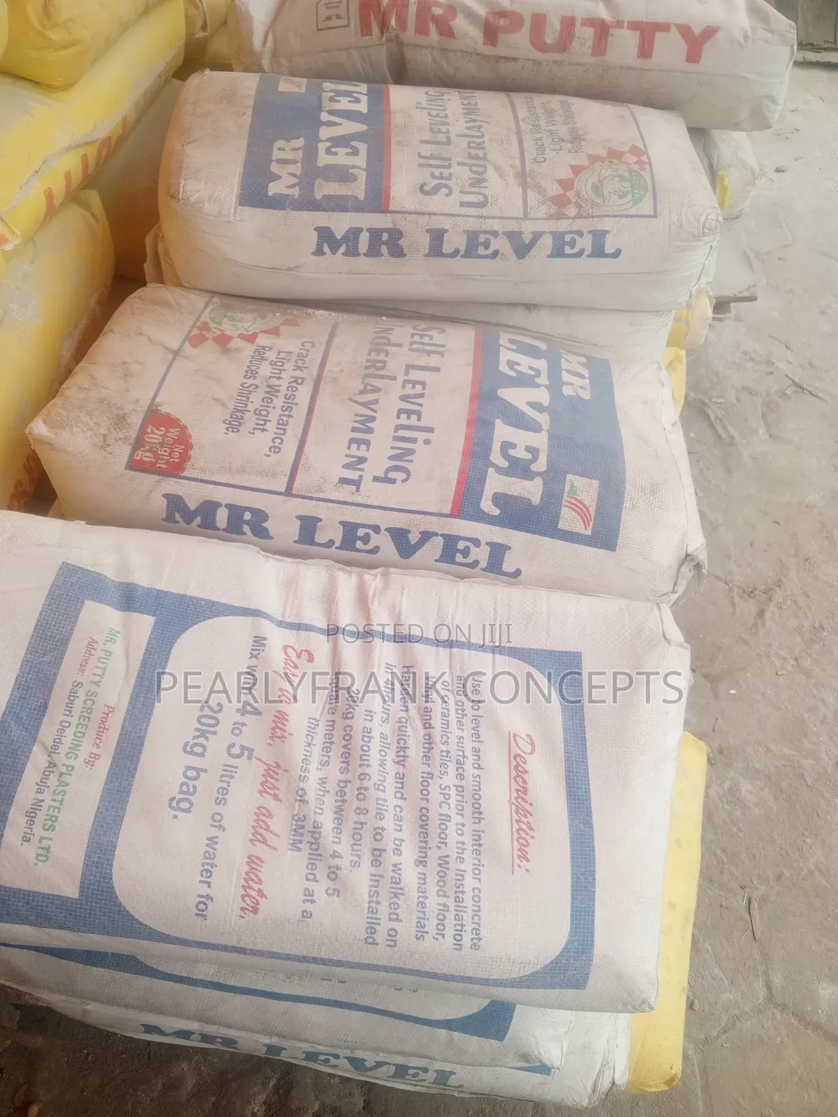 Mr Level Cement.