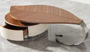 Modern Luxury Wooden Coffee Table With Storage Drawers