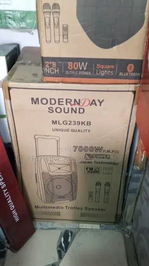 ModernDay MLG239KB 7000W Trolley Speaker | Bluetooth + 2 Mics