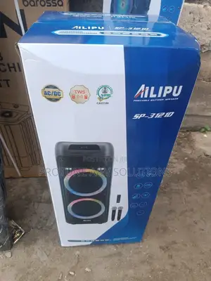 AILIPU SP-31210 12" Speaker | Bluetooth + 2 Mics + LED Lights