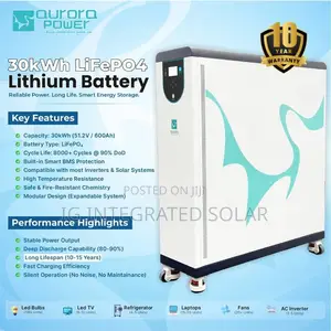 30kwh Aurora Lithium Battery With a Complete Cell