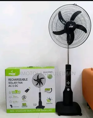 The Iwin 18-Inch Rechargeable Solar Standing Fan,