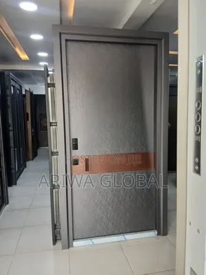 Pivot Series Luxury Security Door Sleek Aluminium Surface,