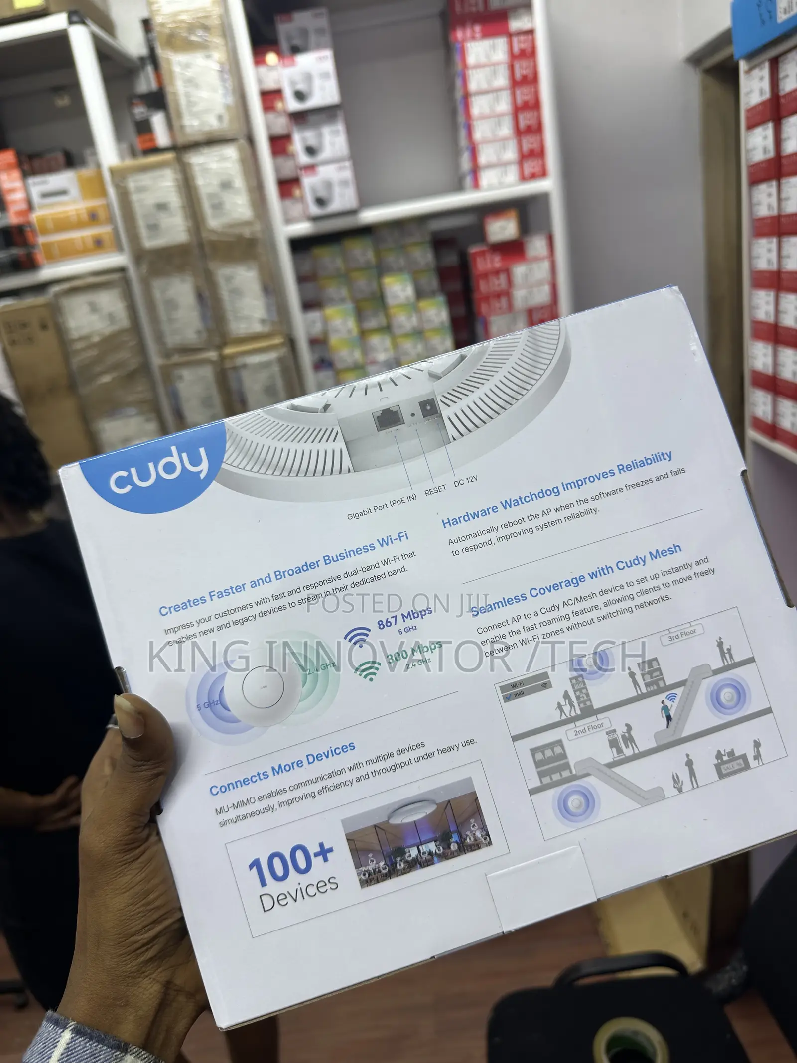 Cudy AC1200 Dual-Band Gigabit Ceiling Mount Access Point