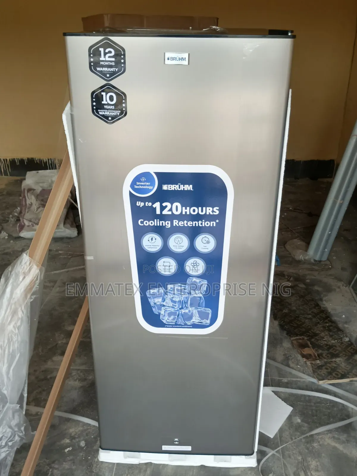 8 Step Bruhm Upright Standing Freezer
