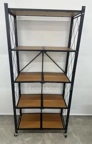 5 Layer Rack With Wooden Top