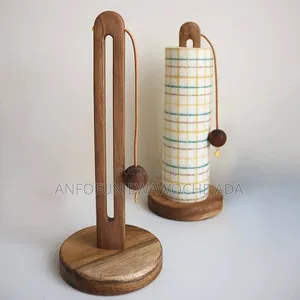 Wooden Kitchen Roll Holder