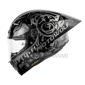 Motorwolf Full Face Helmet With Helmet Headset for Calls and Music
