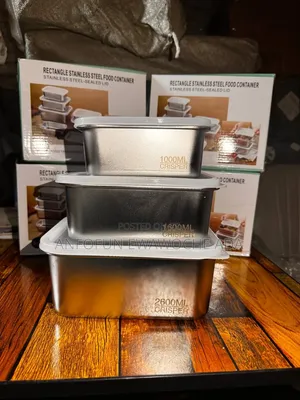 3-in-1 Stainless Steel Seal Lid Container Set