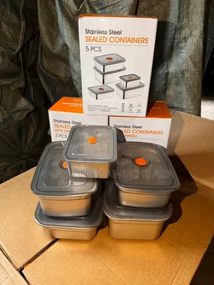 5-in-1 Stainless Steel Seal Container Set